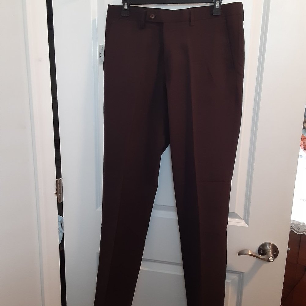 Rich Cocoa Brown Men's 32x33 Dress Slacks/Trousers Amazon's Find Brand - Picture 9 of 13